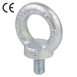 Ringschrauben DIN 580, Stahl verzinkt, geschmiedet, mit CE-Kennzeichen, Produktphoto
