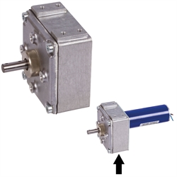 Stirnradgetriebe GE/I i=3645:1 passend zu Motoren 43040100 43040300 43040500 , Produktphoto