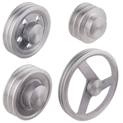 Keilriemenscheiben aus Aluminium-Guss, Profil Z, SPZ und XPZ (10), 2-rillig, Produktphoto