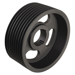 Keilriemenscheiben für Taper-Spannbuchsen, Profil Z, SPZ und XPZ (10), 8-rillig, Produktphoto