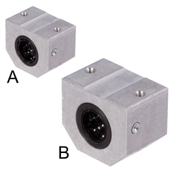 Linearkugellagereinheit KG-1 ISO-Reihe 1 Premium mit Doppellippendichtungen für Wellendurchmesser 8mm rostfrei, Produktphoto