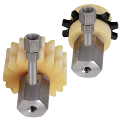 Verbindungsstutzen für Schmierzahnräder, radialer Schmieranschluss, Produktphoto