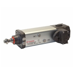Integrierte Zylinder-Ventilkombination (IVAC), Cleanlineversion, Durchmesser 63 mm, Hub 200 mm, 5/2 Elektromagnet/Elektromagnet Norgen: PRA/882063/MIB/M4/200, Produktphoto