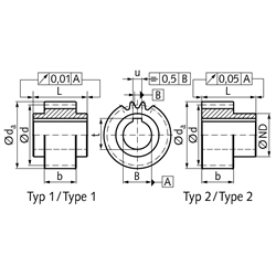 Präzisions-Stirnzahnrad aus 16MnCr5 Modul 3 22 Zähne Bohrung 25H6 gehärtet und geschliffen schräg verzahnt 19°31'42" linkssteigend Außendurchmesser 76,0mm, Technische Zeichnung