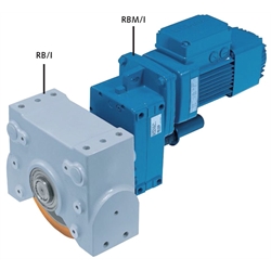 Getriebemotor RBM/I für Radblock RB/I Größe 250 Motortyp 100A8/2 400V 50Hz Wellendurchmesser 45mm Übersetzung 25,3:1 , Produktphoto