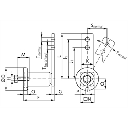 Spannelemente in Standardausführung, Technische Zeichnung